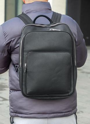 Мужской качественный и стильный рюкзак из натуральной кожи2 фото