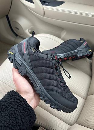 Чоловічі водонепроникні кросівки merrell vibram condura black red чорні термо