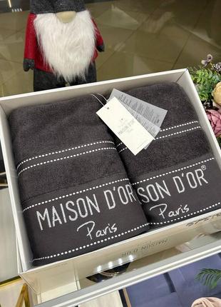 Набор мужских махровых полотенец maison d’or paris 🤍4 фото