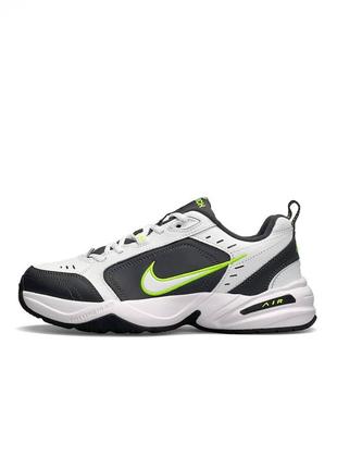 Мужские кроссовки найк nike air max monarch  iv white grey green