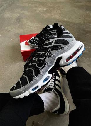 Nike air max tn plus lace toggle black grey