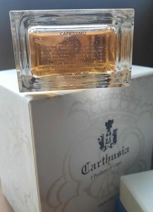 Шикарный винтажный цветочный шипр caprissimo&nbsp;от&nbsp;carthusia снятость рарите парфюм экстракт флакон на 50 мл parfum2 фото