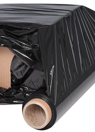Чорна пакувальна стрейч-плівка 50 см 5 кг (20 мкм)4 фото