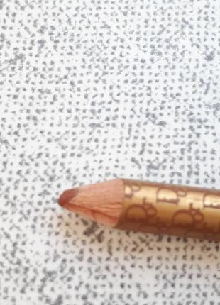Нюдовый кавовий коричневий французький матовий олівець для губ франція christian dior2 фото