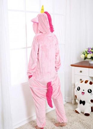 Пижама кигуруми единорог (розовый) м рост 150-160см4 фото