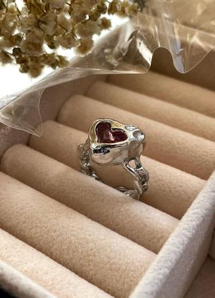 Женское регулируемое кольцо в форме сердца с камнем, тренд, блестки, стразы, украшения, аксессуары, ювелирные изделия, серебро, сталь, подарок