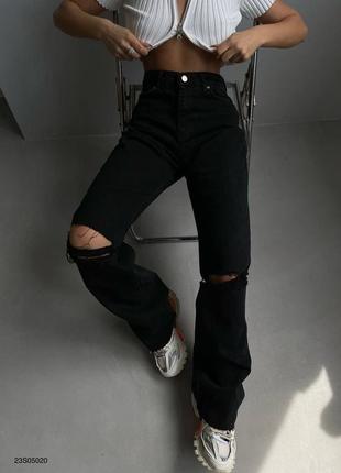 Шикарные джинсы с рваным коленом / предоплата4 фото