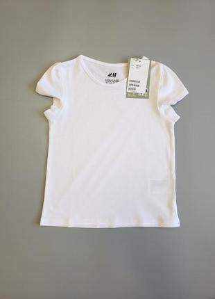 Набор из 3-х хлопковых белых однотонных футболок h&amp;m.4 фото
