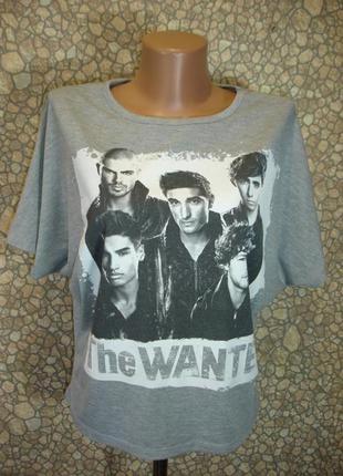 Свободная футболка "the wanted" 10-12 р