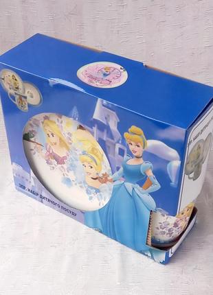 Дитячий набір посуду interos "принцеси 2"10 фото
