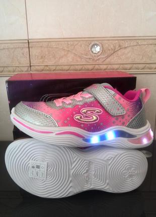 Кроссовки skechers s-lights 35 р (23 см)2 фото