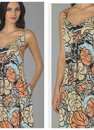 Diane von furstenberg свободное платье сарафан шелк джерси 46 48