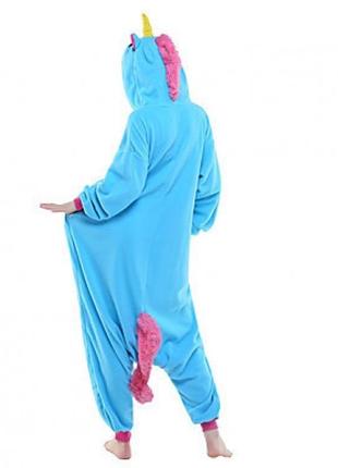 Пижама кигуруми единорог s (синий на рост 140 -150см)2 фото