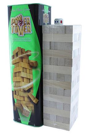 Настільна гра дженга вежа jenga power tower джанга pt-01 56 брусків