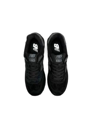 Мужские кроссовки n balance 574 м all black reflective 445 фото