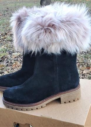 Женские замшевые полусапоги италия