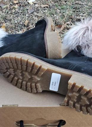 Женские замшевые полусапоги италия