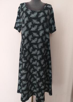 Коттоновое платье свободного кроя zizzi 14-161 фото