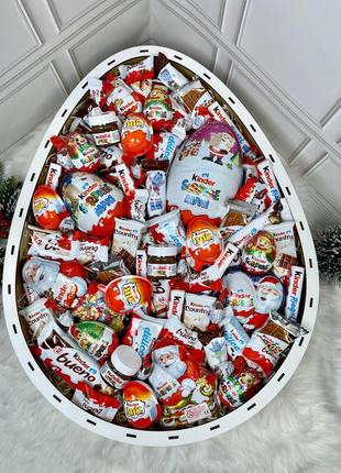 🎄  подарочный бокс 🎄 подарок для любимой девушки - kinder mega maxi - 40см. х 60см.1 фото