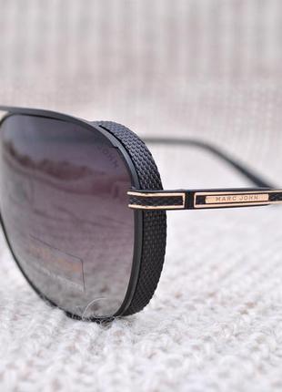 Фирменные солнцезащитные очки капля с боковой шорой marc john polarized mj0788