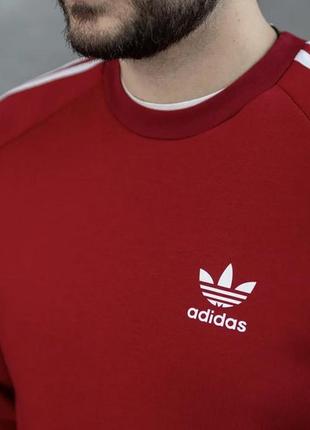 Комплект одягу чоловічий adidas утеплений із шапкою колір бордо4 фото