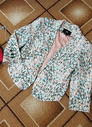 Крутий піджак, жакет принт h&m