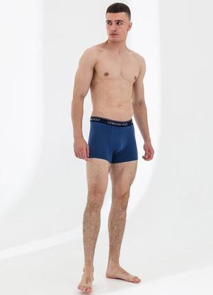 Боксеры из эластичного хлопка (бокс 2 pcs) синий