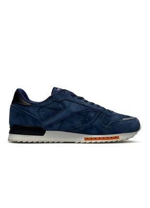 Мужские кроссовки reebok classic m dark blue white 413 фото