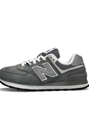 Женские кроссовки n balance 574 premium gray reflective 362 фото