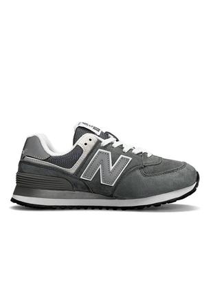 Женские кроссовки n balance 574 premium gray reflective 363 фото