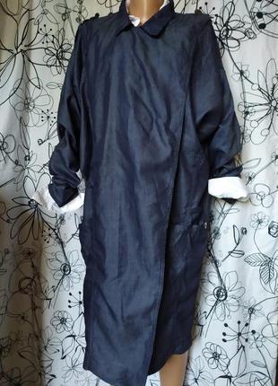 Кардиган,плащ,накидка,оверсайз,джинс,джинсывый,рукав летучая мышь