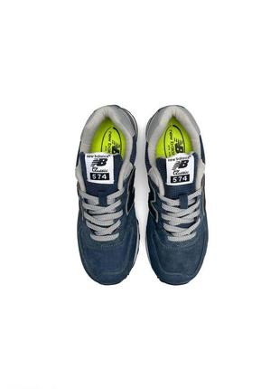 Женские кроссовки n balance 574 premium blue navy 365 фото