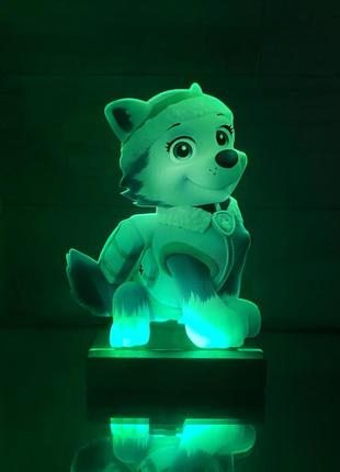 Ночник эверест щенячий патруль с регулировкой света через пульт ду