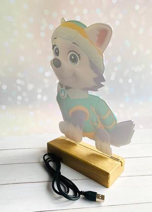 Ночник эверест щенячий патруль с регулировкой света через пульт ду