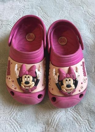 Crocs minnie 26 размер, на ножку 15- 16,5 cm