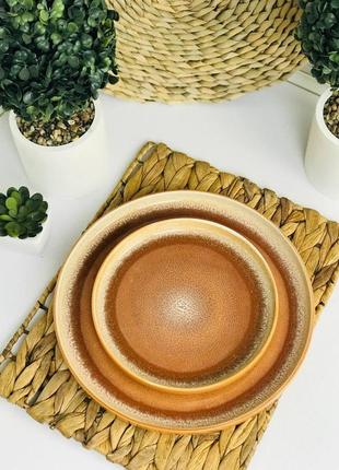 Сучасний, неймовірно гарний керамічний посуд на 6 персон 24 предмети ❤️/ набір тарілок / набір посуду5 фото