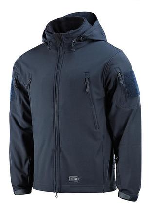 M-tac куртка soft shell с подстежкой dark navy blue m