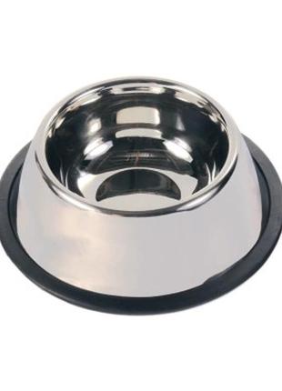 Посуд для собак trixie миска металевий 900 мл/25 см (4011905024882)