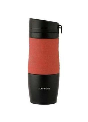 Термочашка (термос) для чая и кофе edenberg eb-625 (380мл) красная1 фото