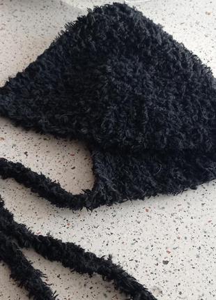 Чепчик, хутро, фактура лама