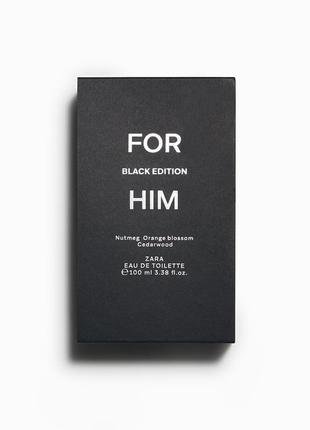 Парфуми zara for him black edition