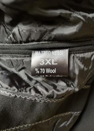 Брендовое мужское пальто из шерсти matteo nessi италия6 фото