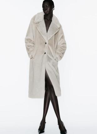 Дуже ефектна стильна шуба пальто від zara нова колекція
