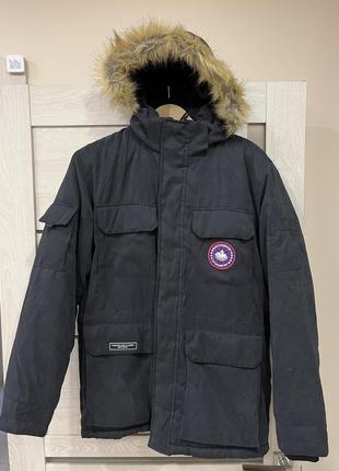 Куртка парка outdoorsport аляска xl с капюшоном и мехом2 фото