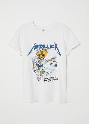 Футболка рок мерч h&m metallica металлика1 фото