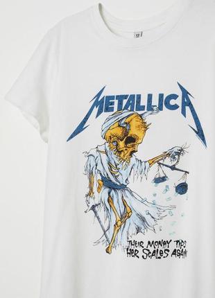 Футболка рок мерч h&m metallica металіка2 фото