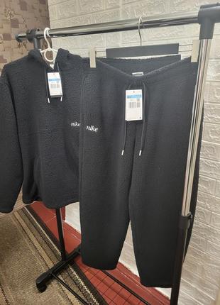 Женский костюм nike therma-fit cozy core черный dq6236-010/dq6261-010 оригинал