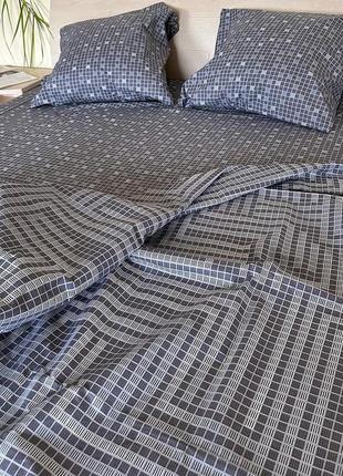 Комплект постільної білизни геометрія клітинка