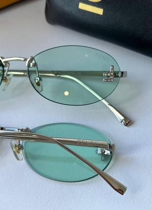 Fendi first crystal sunglasses3 фото