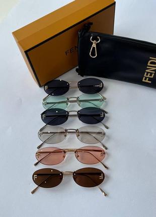 Fendi first crystal sunglasses4 фото